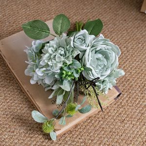 Bouquet de pivoines artificielles CallaFloral bleu clair, haute simulation, pour mariage et décoration intérieure - Product Image 3