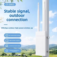 Punto de Acceso WiFi Omnidireccional para Exteriores YF661, 300Mbps, 2.4GHz, POE, IP65, Metálico, Impermeable, de Largo Alcance