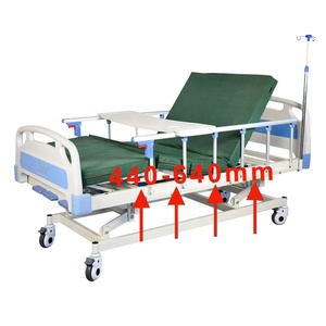 Lit d'hôpital réglable CE ISO à 3 manivelles, lit médical à <span class=keywords><strong>domicile</strong></span> - Product Image 4