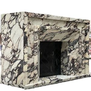 प्राकृतिक पत्थर सफेद संगमरमर फायरप्लेस मेंटल - Product Image 1