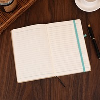 Carnets de notes kraft ligne A5 GF avec logo personnalisé cahiers de composition à couverture rigide lignée au collège avec sangle
