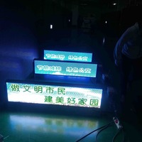 Affichage LED matriciel pour bus, affichage LED monocouleur pour voiture, affichage LED transparent pour voiture, mini affichage LED programmable pour voiture