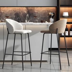 Bắc Âu Sáng tạo thiết kế hiện đại khung kim loại ghế bar nhà bếp ăn khách sạn ngoài trời nhà phía trước bàn văn phòng sử dụng thanh phân - Product Image 3