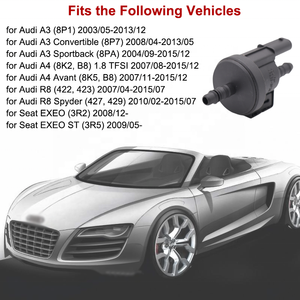 ใหม่ออดี้ A3 A4 R8ที่นั่งเครื่องยนต์ exeo cdha cdhb โซลินอยด์วาล์ว06H 906 517B 06H 198 781 0280142458วาล์วล้างไอน้ำ - Product Image 2