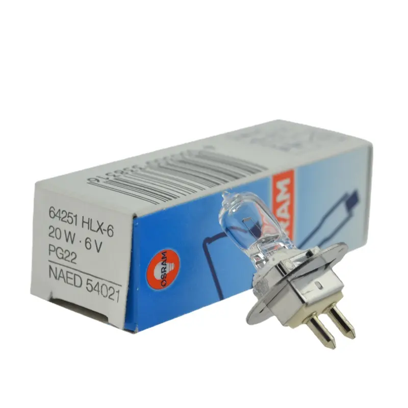 Лампа 64260 микроскопа OSRAM 12V30W с прорезью HLX64251 6V20W Zeiss галогенная