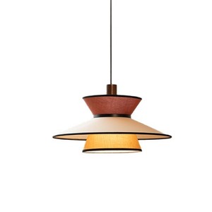 Designer Pendant <b>Light</b> Vintage Fabric Color Block Ph5 Round E27 Led <b>Single</b> Head Chocolate Dining Room <b>Light</b> - Product Image 4