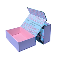 Boîtes cadeaux en papier de luxe personnalisées, pour perruques, chaussures, parfums, bijoux, vêtements, avec ruban, poignée, fermeture magnétique pliable