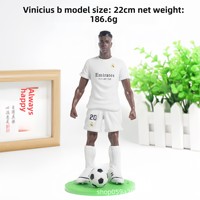 Figura de Acción de Estrella de Fútbol de PVC, Modelo de Estrellas de Fútbol como Ronaldo y Mbappé, Figuras de Celebridades para Decoración de Escritorio