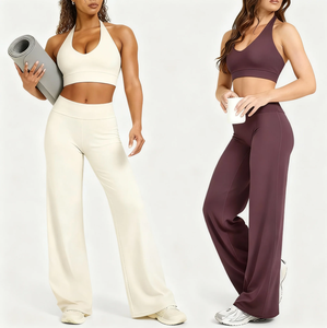 Conjunto de Yoga de 2 Piezas para Mujer, Talla Grande, Transpirable e Impermeable, con Sujetador Deportivo de Cintura Ancha para Correr y Hacer Ejercicio al Aire Libre - Product Image 1