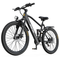 Vélo Électrique Urbain Aairsk 36V 13Ah 400W 26'' Double Suspension 21 Vitesses Frein à Disque Moteur Brushless PAS Moteur Moyeu Arrière