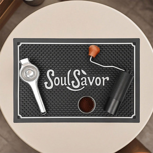 SoulSavor Coffee Tamper <b>Mat</b> <b>Silicone</b> Anti Slip Drainage Pad For Bar Counter Use - Product Image 5