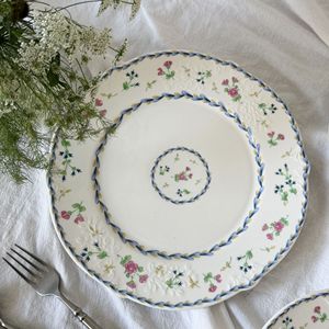 Assiette en porcelaine style français vintage, motif dentelle <span class=keywords><strong>de</strong></span> jardin <span class=keywords><strong>de</strong></span> <span class=keywords><strong>Versailles</strong></span>, pour thé <span class=keywords><strong>de</strong></span> l'après-midi et desserts, compatible micro-ondes - Product Image 2
