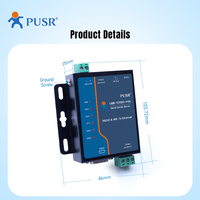 Servidor de Dispositivos Seriales de Doble Puerto PUSR, Convertidor de Modbus RTU a Modbus TCP MQTT con Interfaces RS232/RS485 USR-TCP232-410s-RT