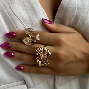 Stainless Steel Exaggerated Bow <b>Ring</b> For Women Party Jewelry Gold Silver Color Fashion <b>Statement</b> <b>Ring</b> - Product Image 2