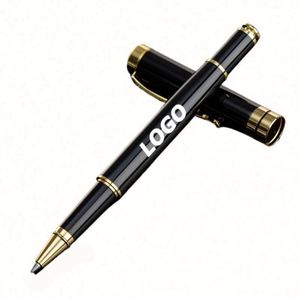 Custom Eco-Friendly Metal Gel Ink Ballpoint <b>Pens</b> for Business and Office <b>Gifts</b> Bulk Personalized with Silk Screen Printed Logo - Product Image 1