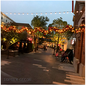 TOPREX Vente en gros Guirlande <span class=keywords><strong>de</strong></span> perles LED artificielles Guirlande <span class=keywords><strong>de</strong></span> <span class=keywords><strong>Noël</strong></span> en PVC Guirlande <span class=keywords><strong>de</strong></span> porte décorative Guirlande <span class=keywords><strong>de</strong></span> <span class=keywords><strong>Noël</strong></span> élégante - Product Image 2