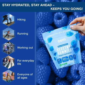 OEM/ODMクレアチン電解質グミボディービルスポーツエネルギーブースター急速水和電解質グミ - Product Image 6