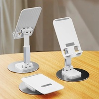 Support de téléphone portable en métal réglable à 360 degrés, pliable, portable, avec prise en charge sécurisée, compatible avec les smartphones
