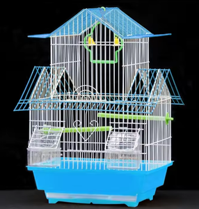 Gabbia per Pappagallini con Occhi Ricamati, Casetta per Uccelli con Tetto in Metallo, Design Ornamentale per Uso Domestico, Adatta a Tutte le Stagioni - Product Image 5