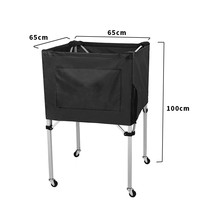Chariot pliable en alliage d'aluminium pour ballons de volley-ball, basketball, football et tennis, avec sac de transport et roues