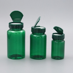 70ml boş yeşil ilaç şişesi plastik hap şişesi konteyner - Product Image 2