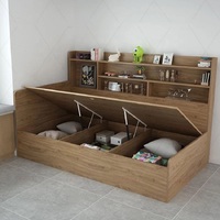 Cama para Niña con Nuevo Diseño de Madera Maciza, Camas Infantiles Individuales, Juego de Muebles Modernos para Dormitorio