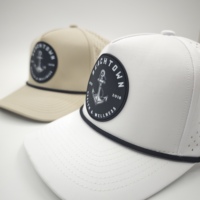 Gorra de Golf Oxford de 5 Paneles de Alta Calidad, Parche Personalizado, MOQ Bajo, Logotipo Grabado OEM, Gorra Deportiva Unisex de Primera Calidad para Clubes de Campo