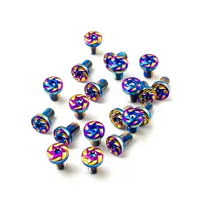 Gold black blue rainbow colorful plating stainless steel titanium grip screws for gun toy