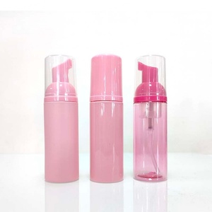 30ml 50ml <b>Empty</b> Facial Foaming Pink God <b>Plastic</b> Lash Shampoo <b>Bottles</b> Eyelash Extension Soap Foam Pump Cleanser Set Foam <b>Bottle</b> - Product Image 3