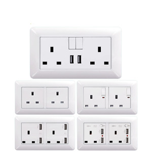 สวิตช์เปิด/ปิดผนังไฟฟ้าอเนกประสงค์มาตรฐาน EU US AU สีขาว220V 10A 2Gang - Product Image 6