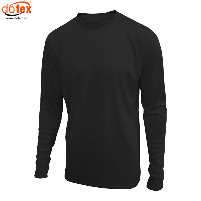 2024 Feuchtigkeit transport trocken schnell Polyester Langarm Herren Fit Dri T-Shirt