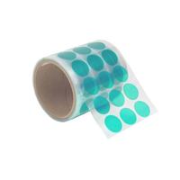 Autocollants découpés sur mesure en PET vert, adhésif silicone 0,08 mm, ruban de masquage haute température pour revêtement en poudre