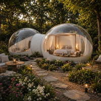 Tente bulle transparente gonflable d'extérieur en PVC pour observation des étoiles, maison-bulle, hébergement, camping, fête, événement, décoration, chambre moderne ciel étoilé