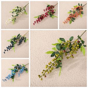 ดอกเบอร์รี่ประดิษฐ์ CallaFloral สีขาว น้ำเงิน เขียว ทำจากโฟม สำหรับตกแต่งคริสต์มาส ตกแต่งบ้าน ขนาด 30 ซม. - Product Image 3