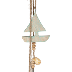 Decorazione da Parete in Legno con Design Nautico, Ornamento Costiero da Appendere con Corda per Casa, Ufficio e Soggiorno, Elegante - Product Image 3