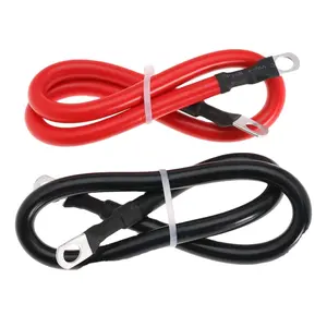 Kabel baterai 2AWG 4AWG 6AWG kabel baterai dengan terminal kabel baterai tembaga untuk sepeda motor RV tenaga surya laut mobil