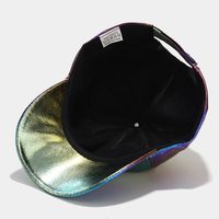 Europese Amerikaanse stijl geplooide polyester/katoenen velours baseballcap voor heren en dames, trendy luxe, 7 kleuren laser cap