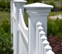 Clôture en plastique blanc anti-UV, panneau en PVC résistant aux intempéries pour cour résidentielle, bord de mer, jardin, aménagement paysager