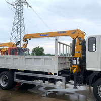 Nouvelle grue de camion de haute qualité de 3,2 tonnes, grue à flèche télescopique hydraulique 4x2, grue montée sur camion JAC, prix d'usine à vendre