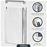 Étui de présentation en acrylique magnétique pour cartes gradées, avec protection anti-UV pour cartes de collection PS-A TCG