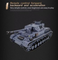 Henglong 3859-1 Char allemand IV F2 1/16 Panzer IV F2 Type Modèle de char RC 2.4Ghz IR+BB Jouets télécommandés DIY