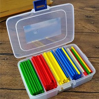 Mini boîte de rangement transparente empilable en PP avec fermoir sécurisé, organisateur multi-compartiments pour la papeterie