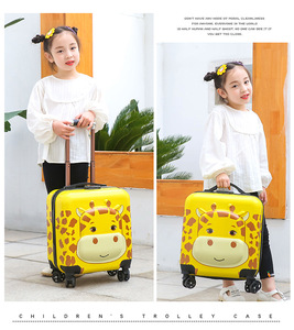 Maletas de montar personalizables con diseño de personaje de dibujos animados para Niños, bolso de moda para niños, equipaje y carrito de viaje para llevar - Product Image 6