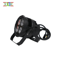 XJ 4*50W Quatre projecteurs LED minces IP65 étanches pour extérieur, 2 blancs, 2 blanc chaud, 200W COB pour concerts, voyages littéraires