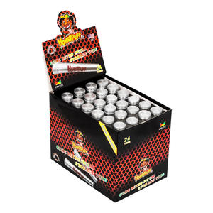 Tarro de almacenamiento de aluminio de 117mm con patrón de marca disponible en varios tamaños Venta caliente Accesorios para cigarrillos al por mayor - Product Image 1