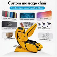 Silla de Masaje Robótica Plegable de Alta Gama para Tejidos Profundos, Masaje 4D, Control por Voz Inteligente, Gravedad Cero, Adaptación Corporal Completa