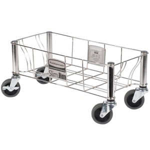 Carrello portaoggetti Rubbermaid Slim Jim in acciaio inox per uso commerciale - Product Image 2