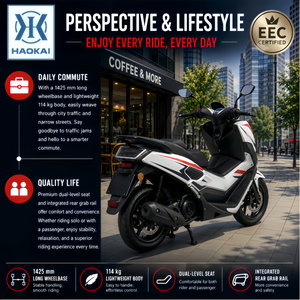 Scooter à essence aérodynamique 125CC, 80 km/h, haute performance, pratique pour les trajets quotidiens en ville et les déplacements en centre-ville, moto pour adultes - Product Image 4