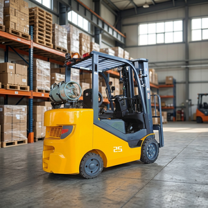 5000lb LPG Propane <b>Forklift</b> Heavy Duty 4 Wheel Cushion Tire Warehouse Material Handling Lift Truck - Product Image 1