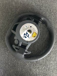 Volant de direction complet en fibre de carbone pour Volkswagen <span class=keywords><strong>Golf</strong></span> <span class=keywords><strong>7</strong></span>.5 MK7 VW Polo GTI GTE Scirocco R Passat CC R-<span class=keywords><strong>Line</strong></span> Jetta - Product Image 6